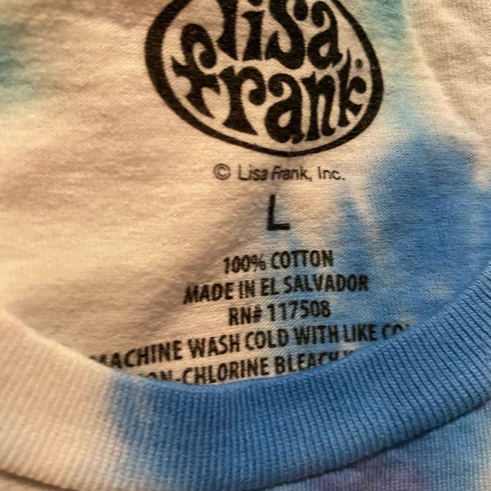 Sale!! NEW Lisa Frank cats XOXO Kitten tie dye tee XL,2X,L - Picture 7 of 9
